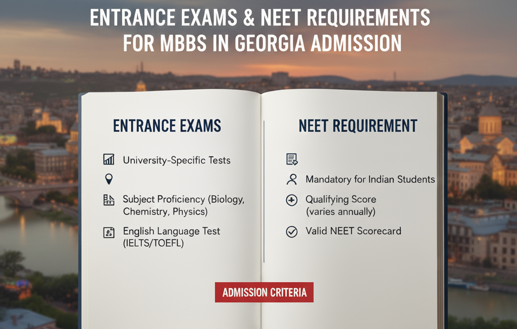 Entrance Exams & NEET Requirements for MBBS in Georgia Admission