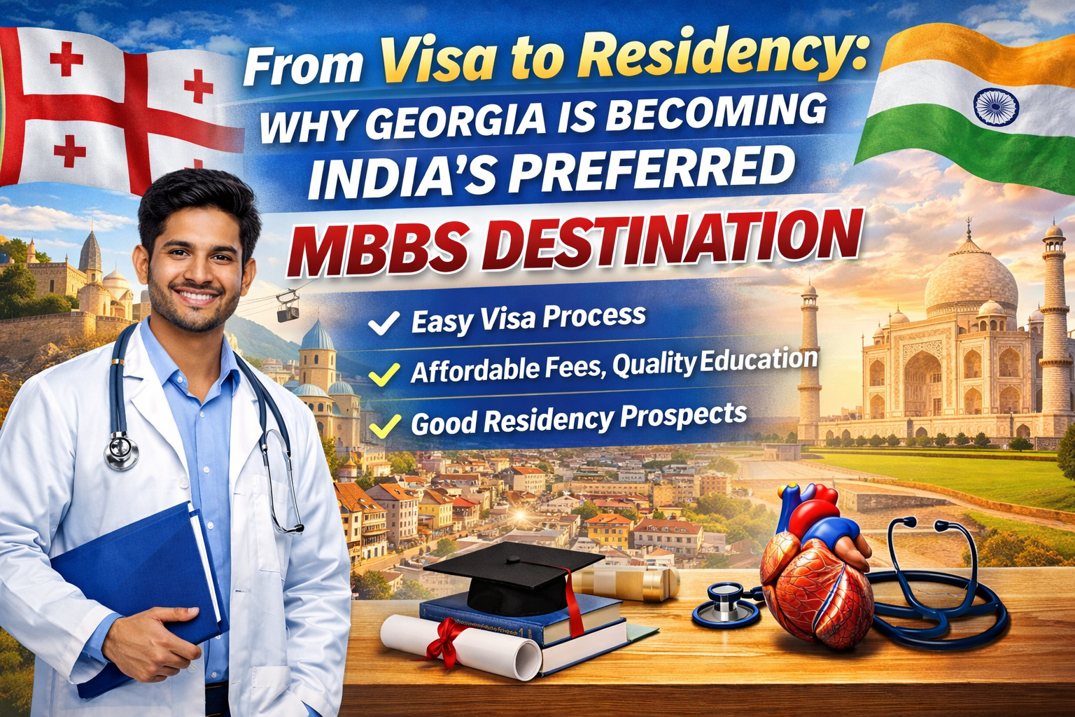 From Visa to Residency: Why Georgia Is Becoming India’s Preferred MBBS Destination