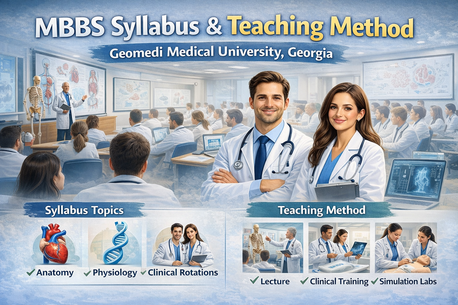 MBBS Syllabus and Teaching Method at Geomedi Medical University