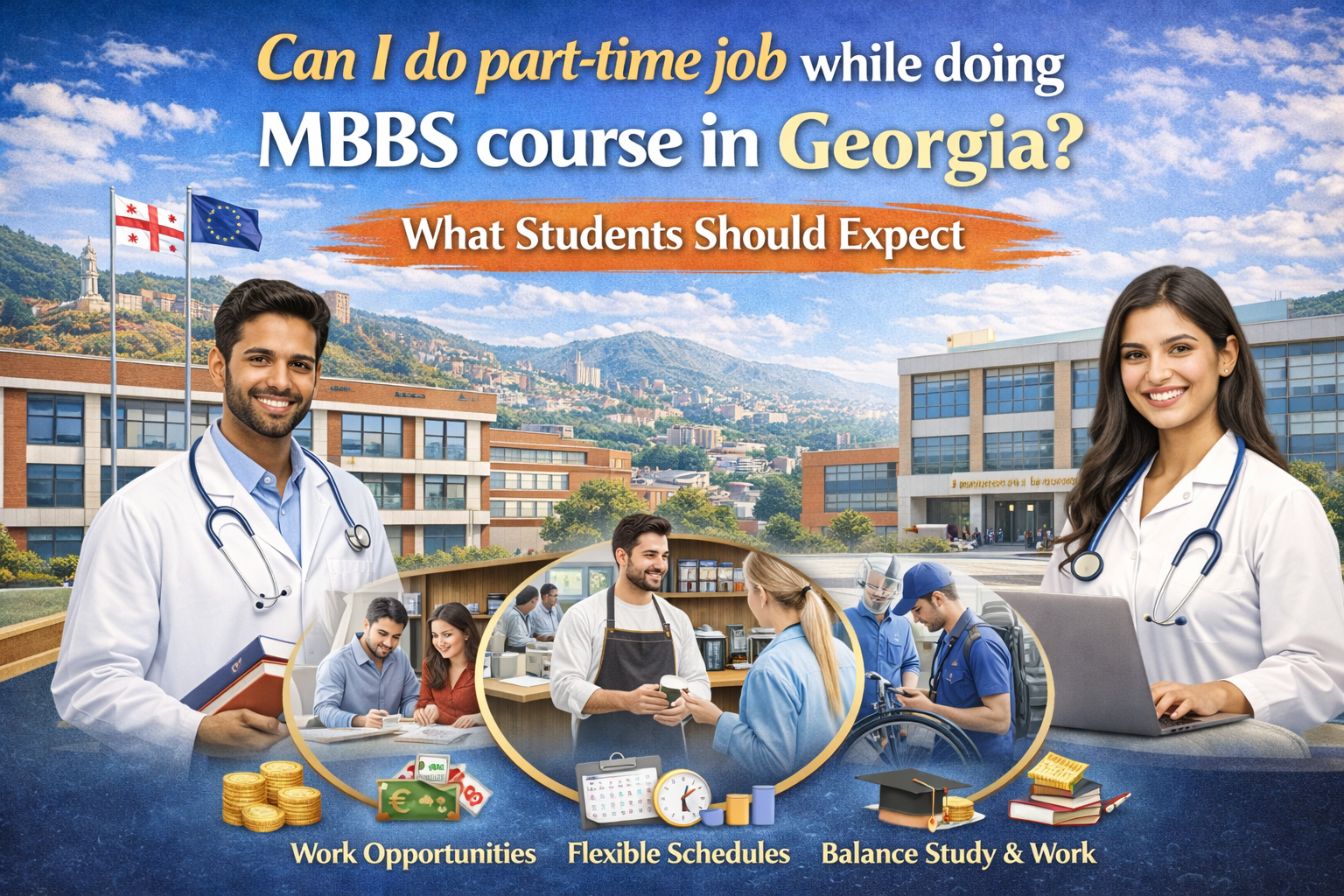 Can I do part time job while doing MBBS course in Georgia? What Students Should Expect