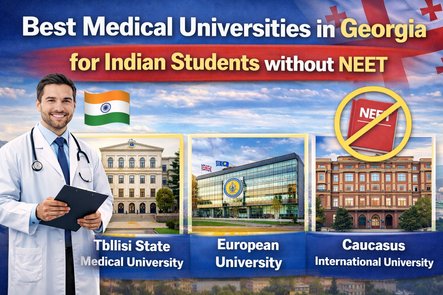 Best Medical Universities in Georgia for Indian Students without NEET