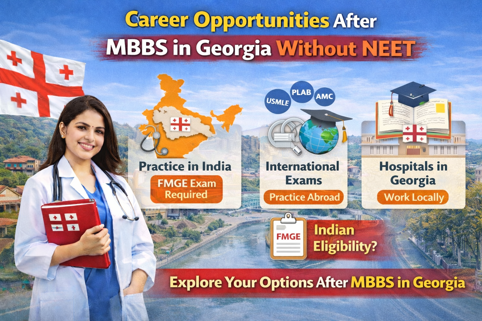 Career Opportunities After MBBS in Georgia Without NEET