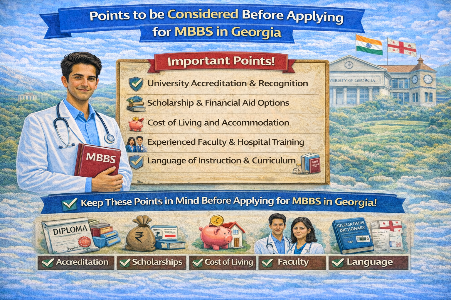 Points to be Considered Before Applying for MBBS in Georgia