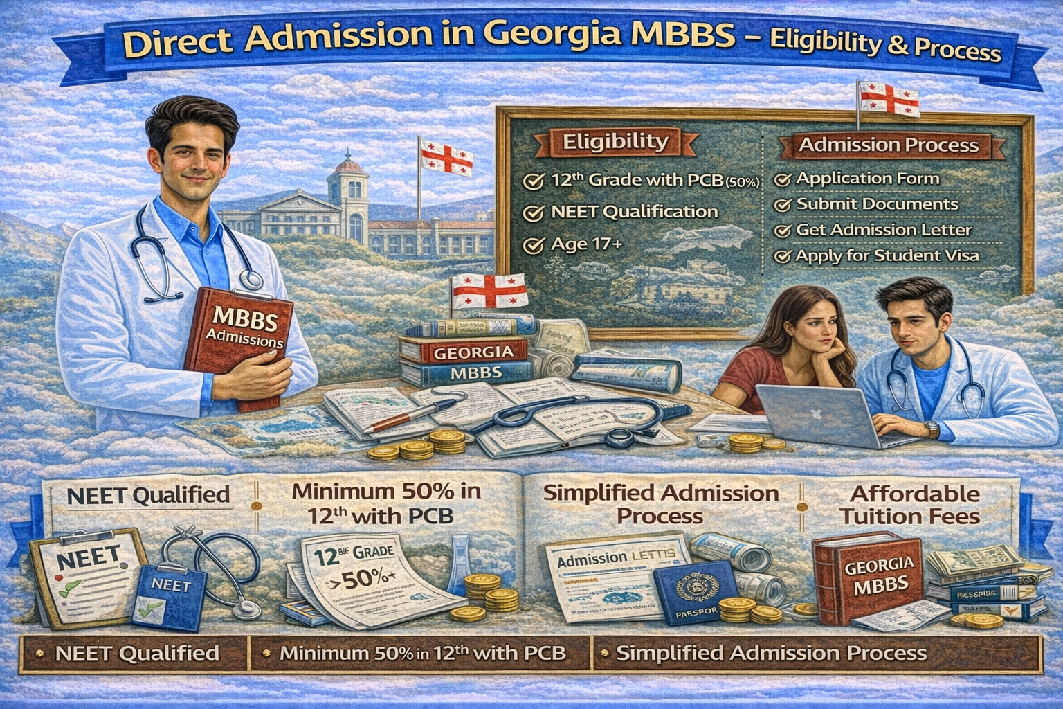 Direct Admission in Georgia MBBS – Eligibility & Process
