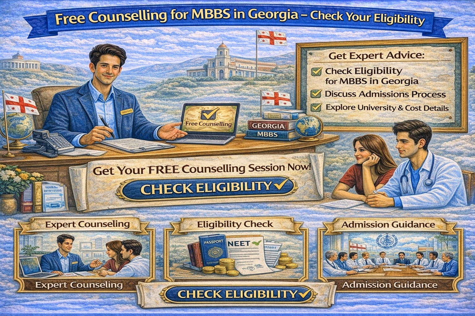 Free Counselling for MBBS in Georgia – Check Your Eligibility