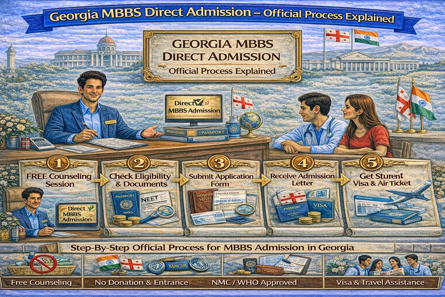 Georgia MBBS Direct Admission – Official Process Explained