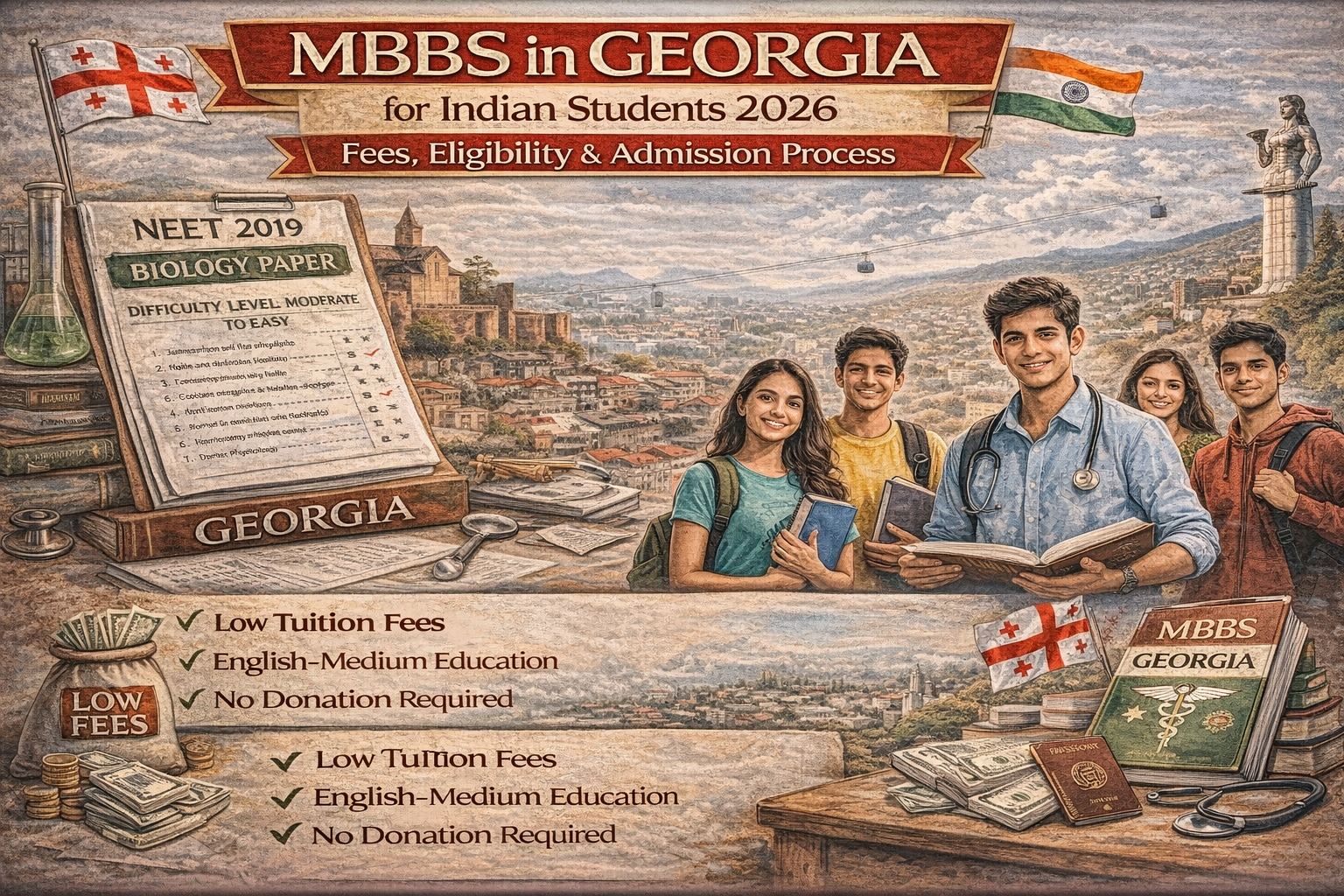 MBBS in Georgia for Indian Students 2026: Fees, Eligibility, Admission Process & Top Universities