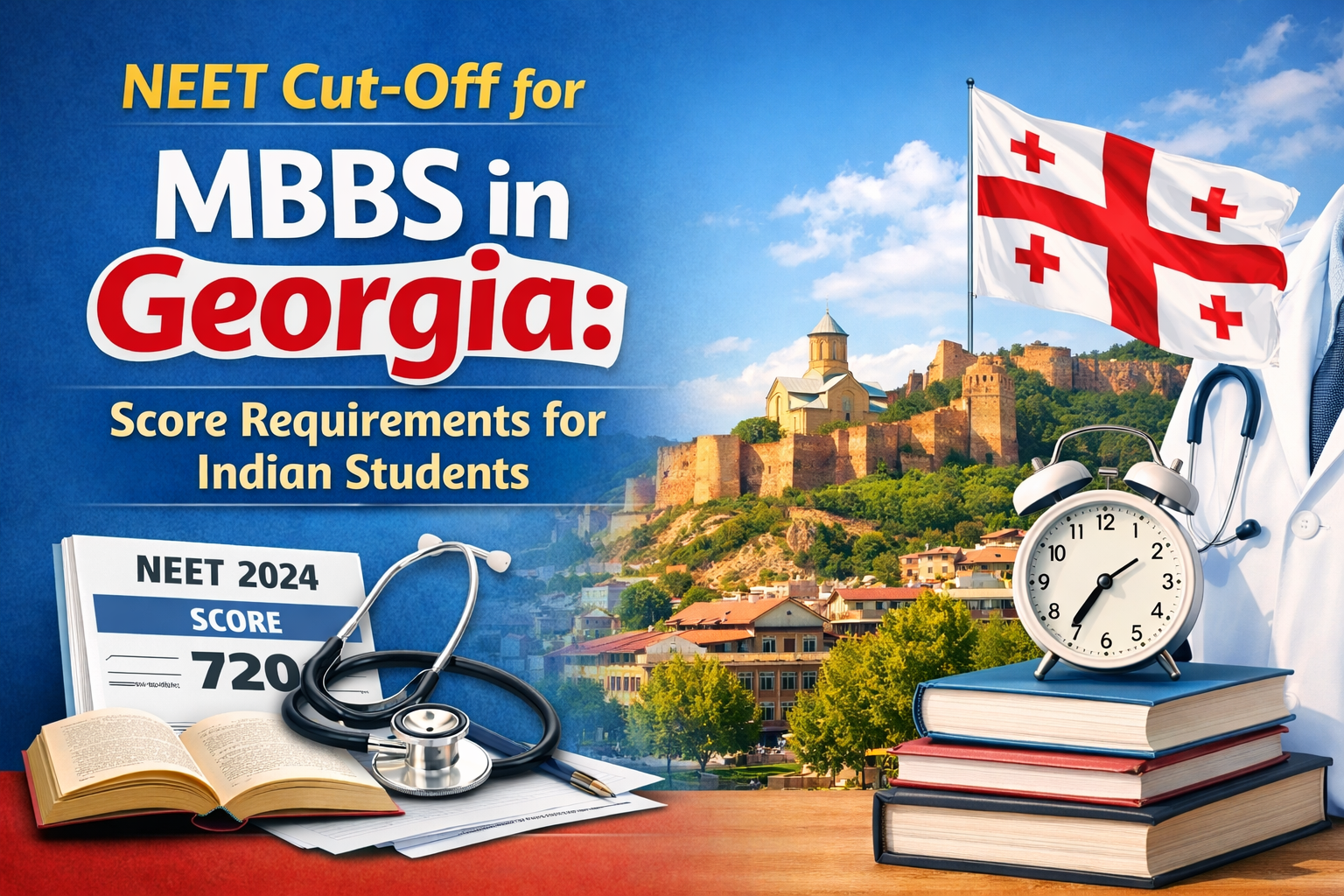 NEET Cut-Off for MBBS in Georgia: Score Requirements for Indian Students