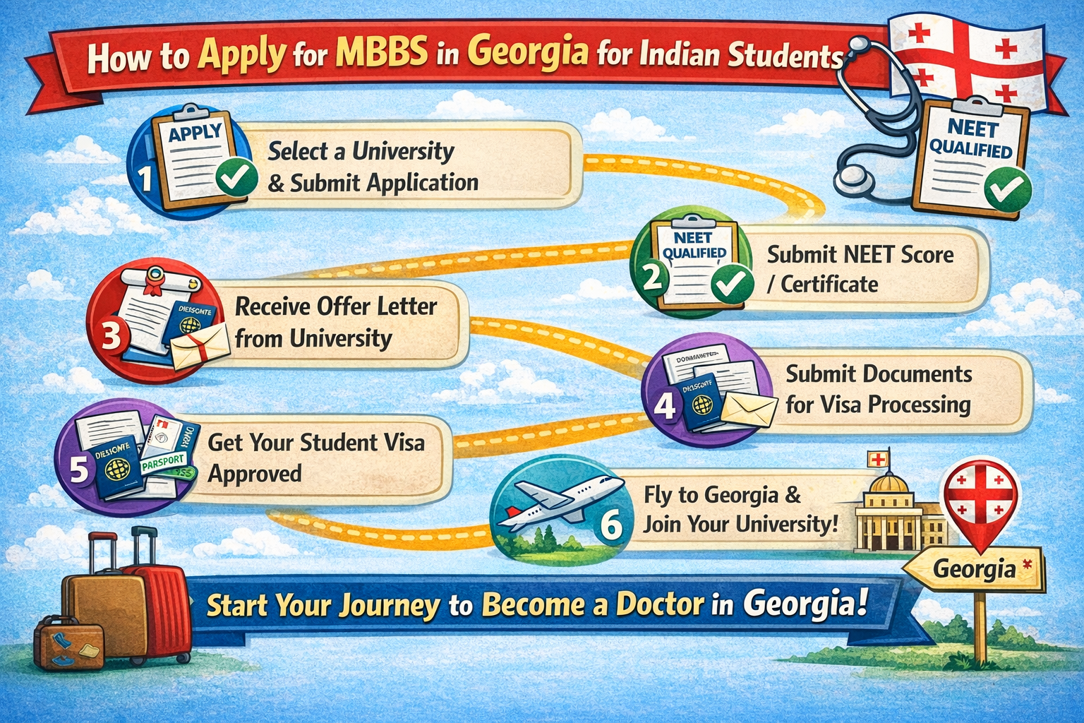 How to Apply for MBBS in Georgia for Indian Students