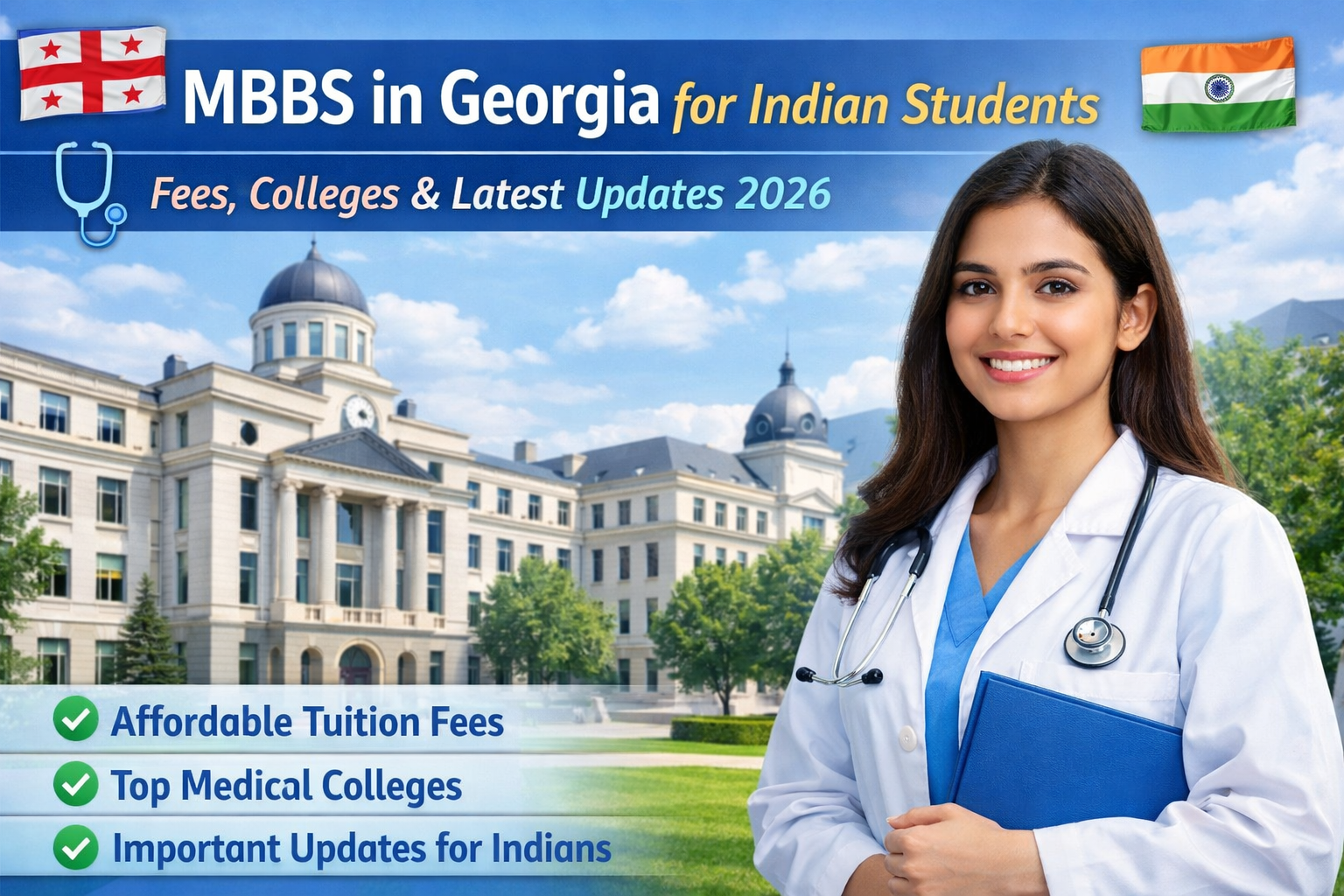 MBBS in Georgia for Indian Students: Fees, Colleges & Latest Updates 2026