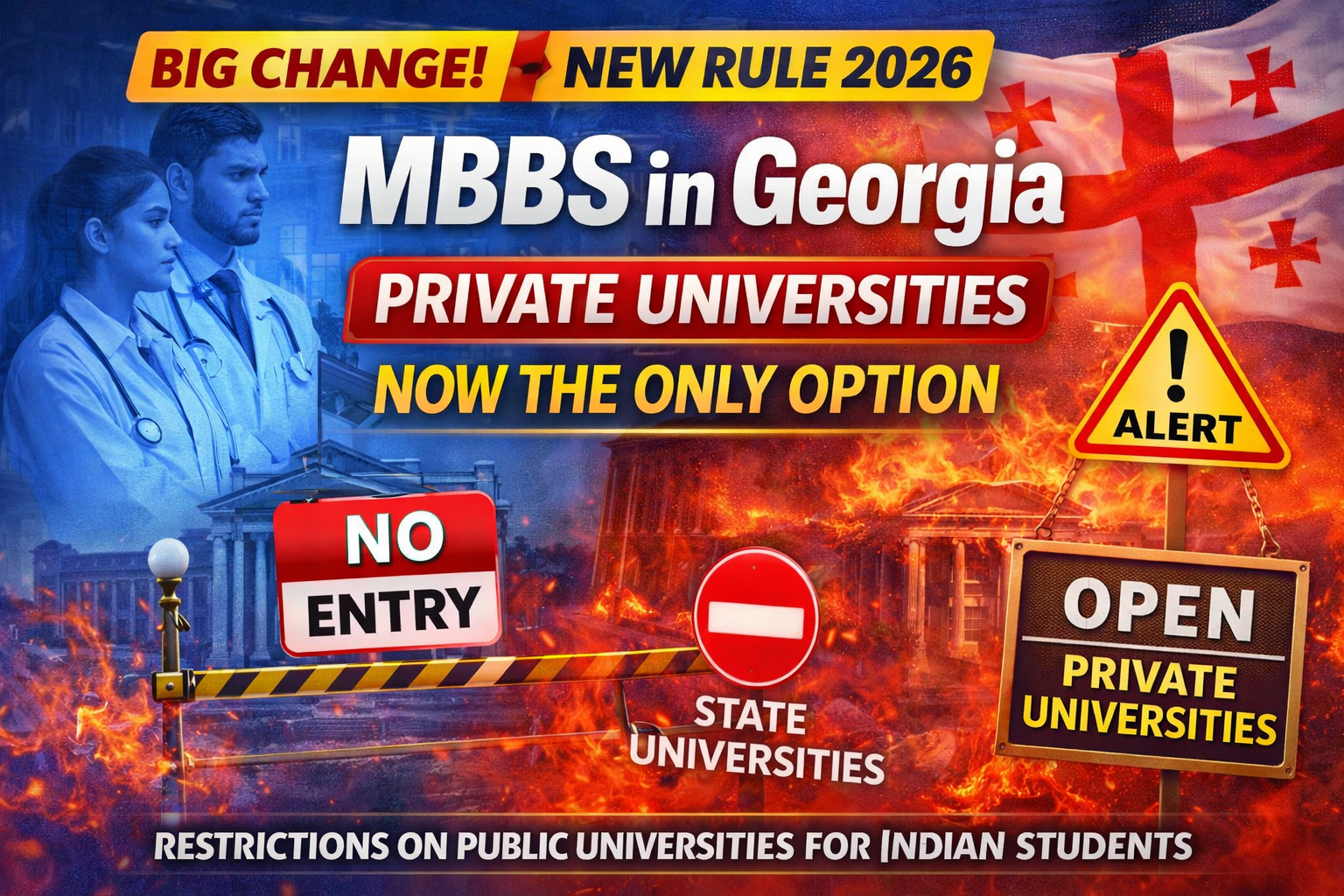 MBBS in Georgia New Rule 2026: Private Universities Now the Only Option