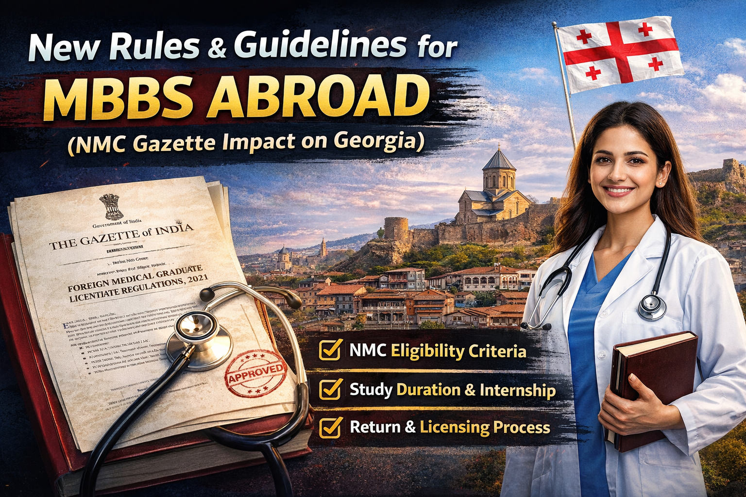 New Rules & Guidelines for MBBS Abroad (NMC Gazette Impact on Georgia)