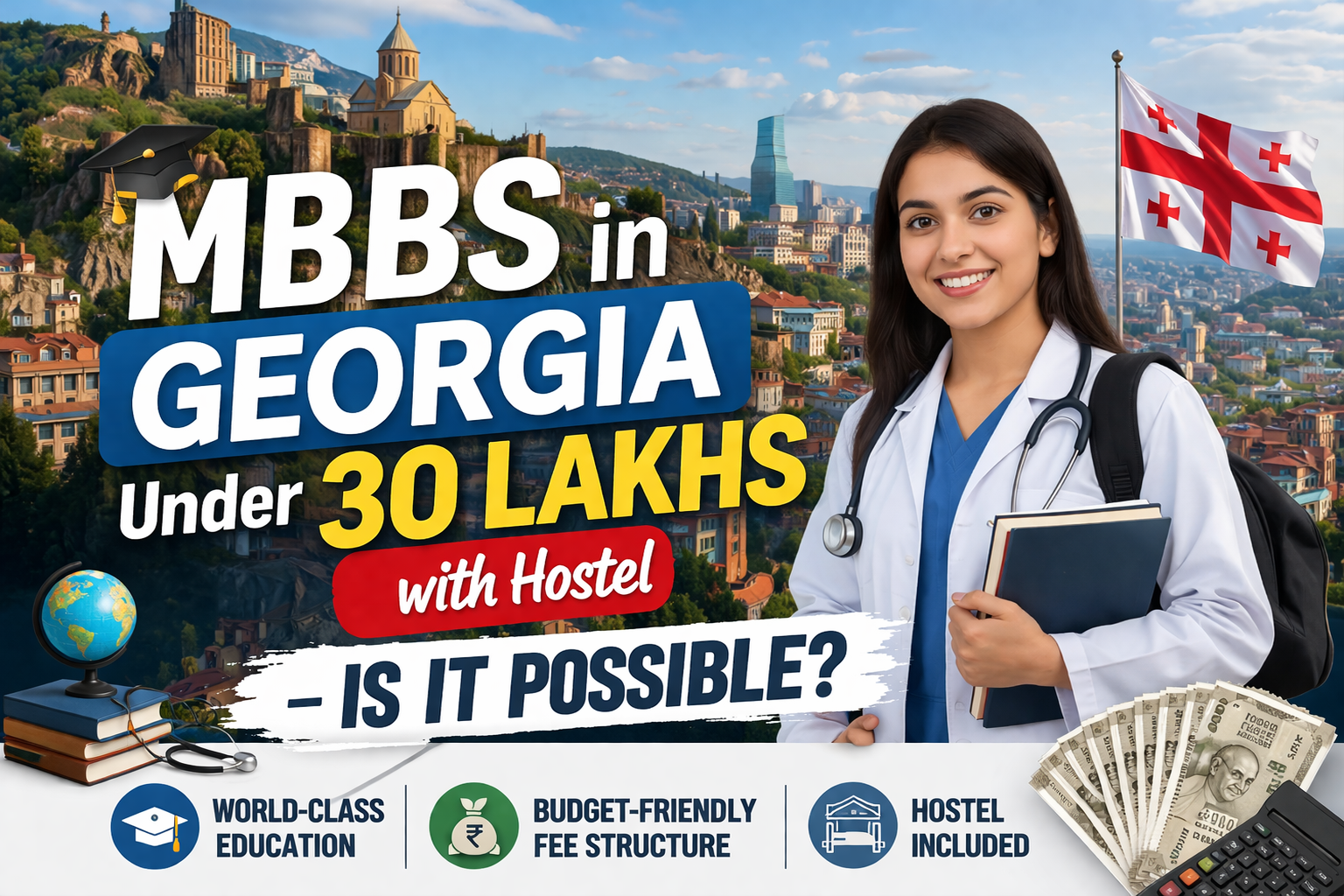 MBBS in Georgia Under 30 Lakhs with Hostel – Is It Possible?