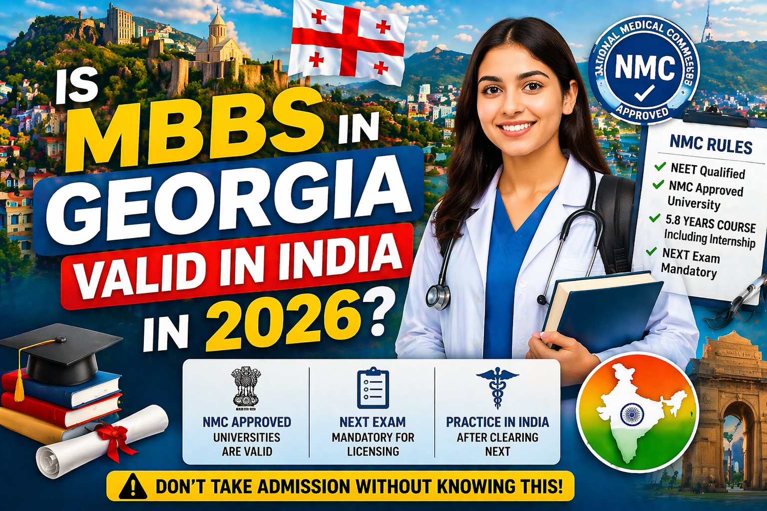 Is MBBS in Georgia valid in India in 2026?