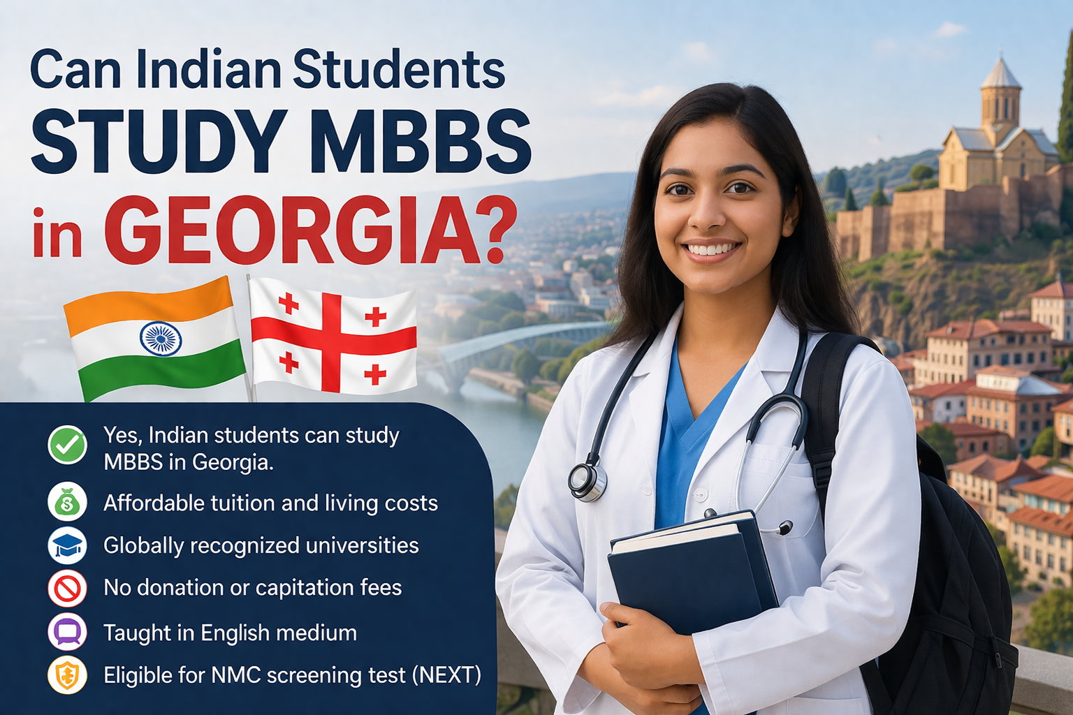 Can Indian students study MBBS in Georgia?