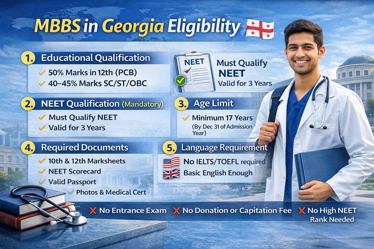 MBBS in Georgia eligibility