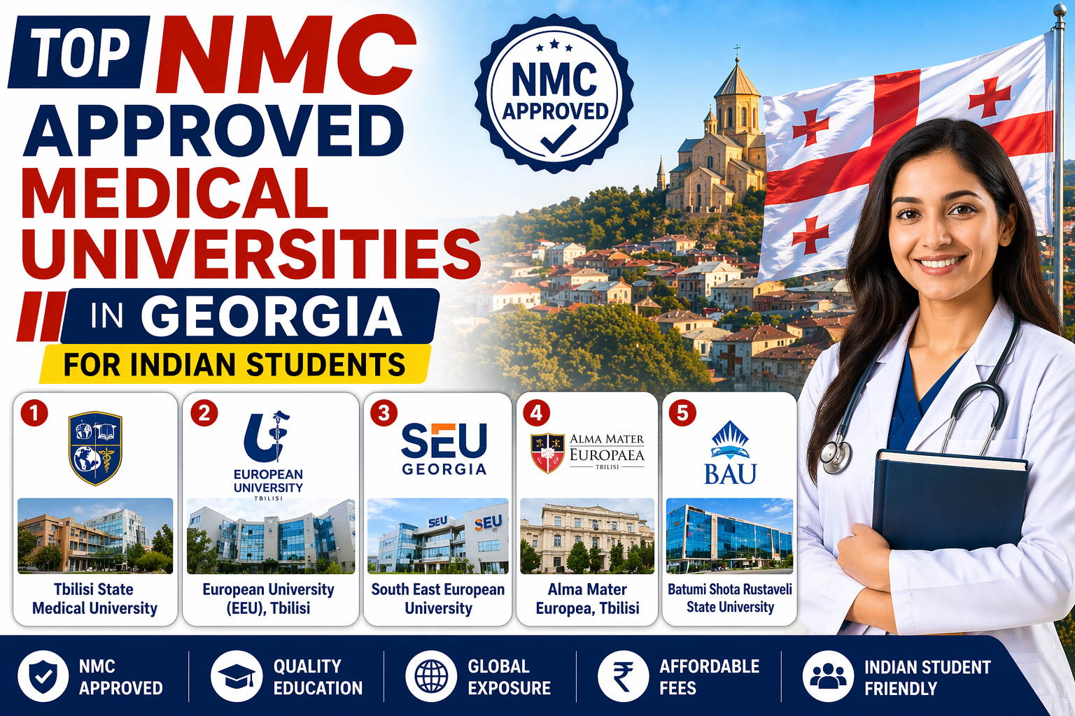 Top NMC Approved Medical Universities in Georgia for Indian Students