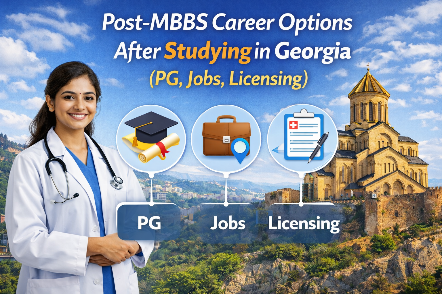 Post-MBBS Career Options After Studying in Georgia (PG, Jobs, Licensing)
