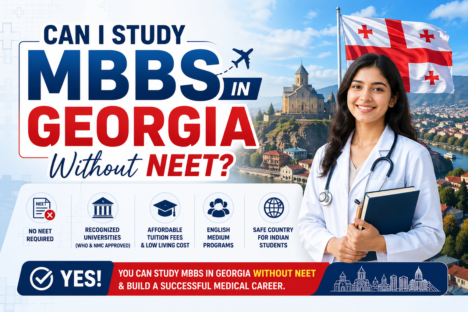 Can I study MBBS in Georgia without NEET?