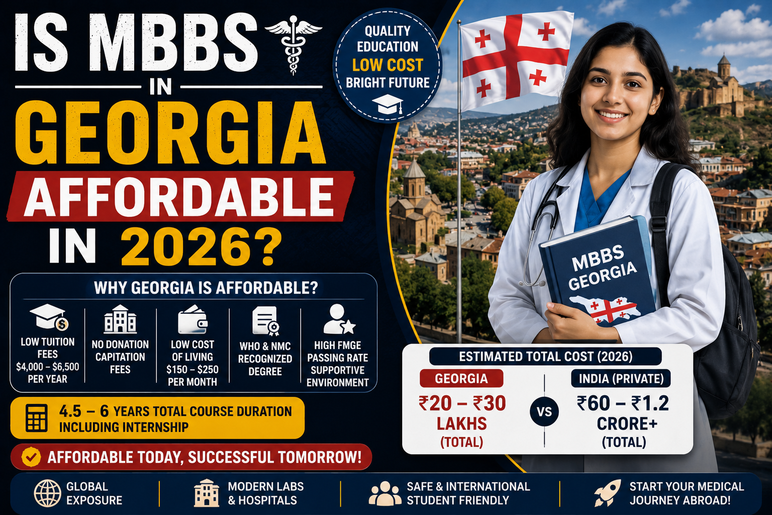 Is MBBS in Georgia affordable in 2026?