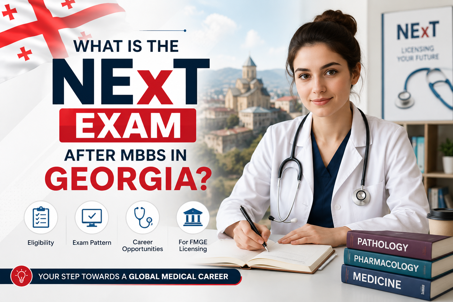 What is the NExT Exam after MBBS in Georgia?