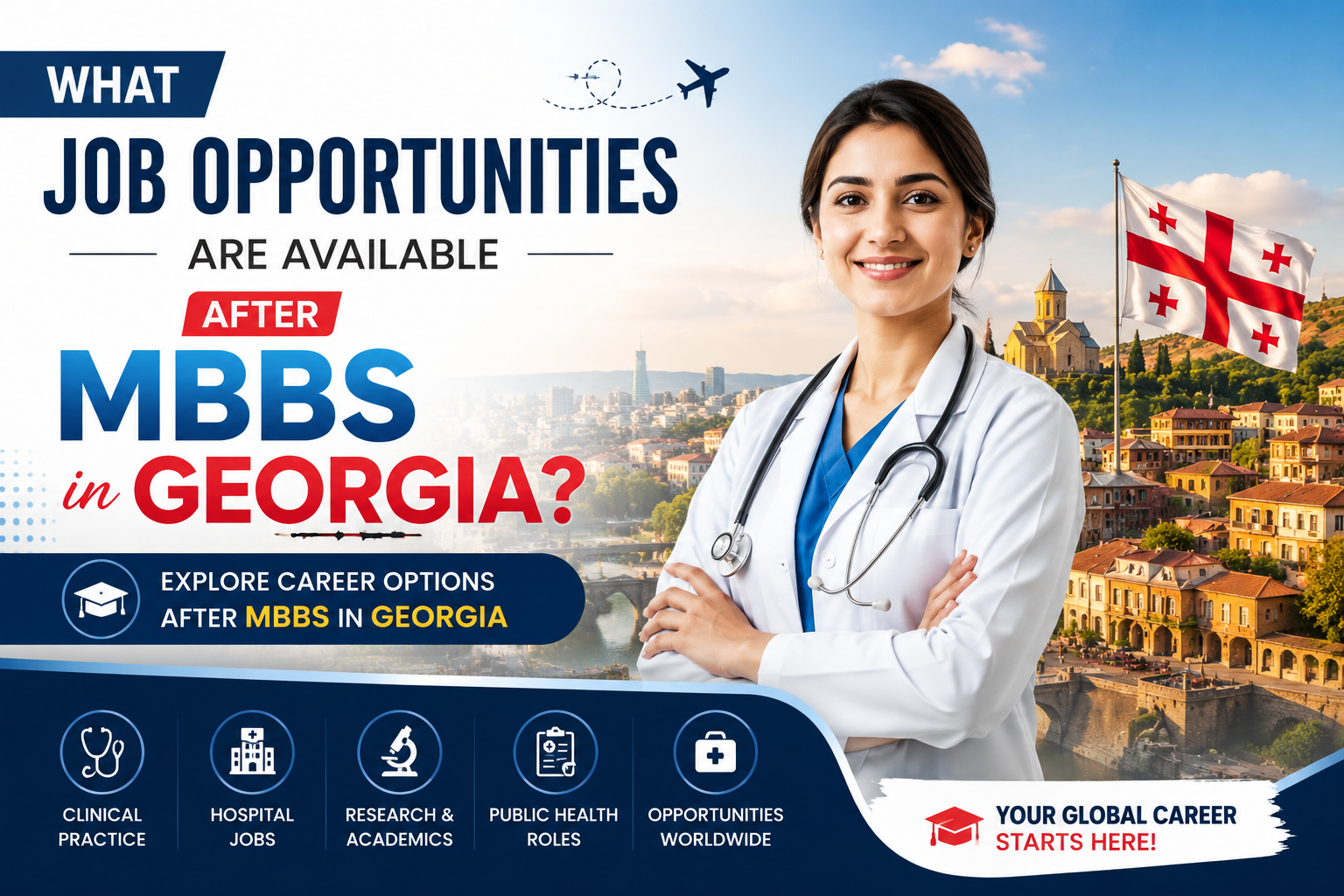 What job opportunities are available after MBBS in Georgia?
