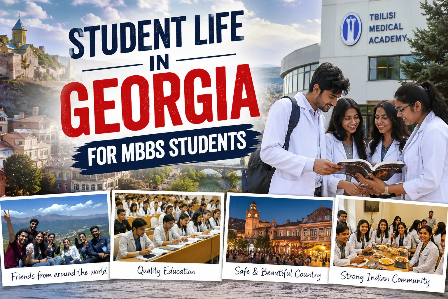 What is student life like in Georgia for MBBS students?
