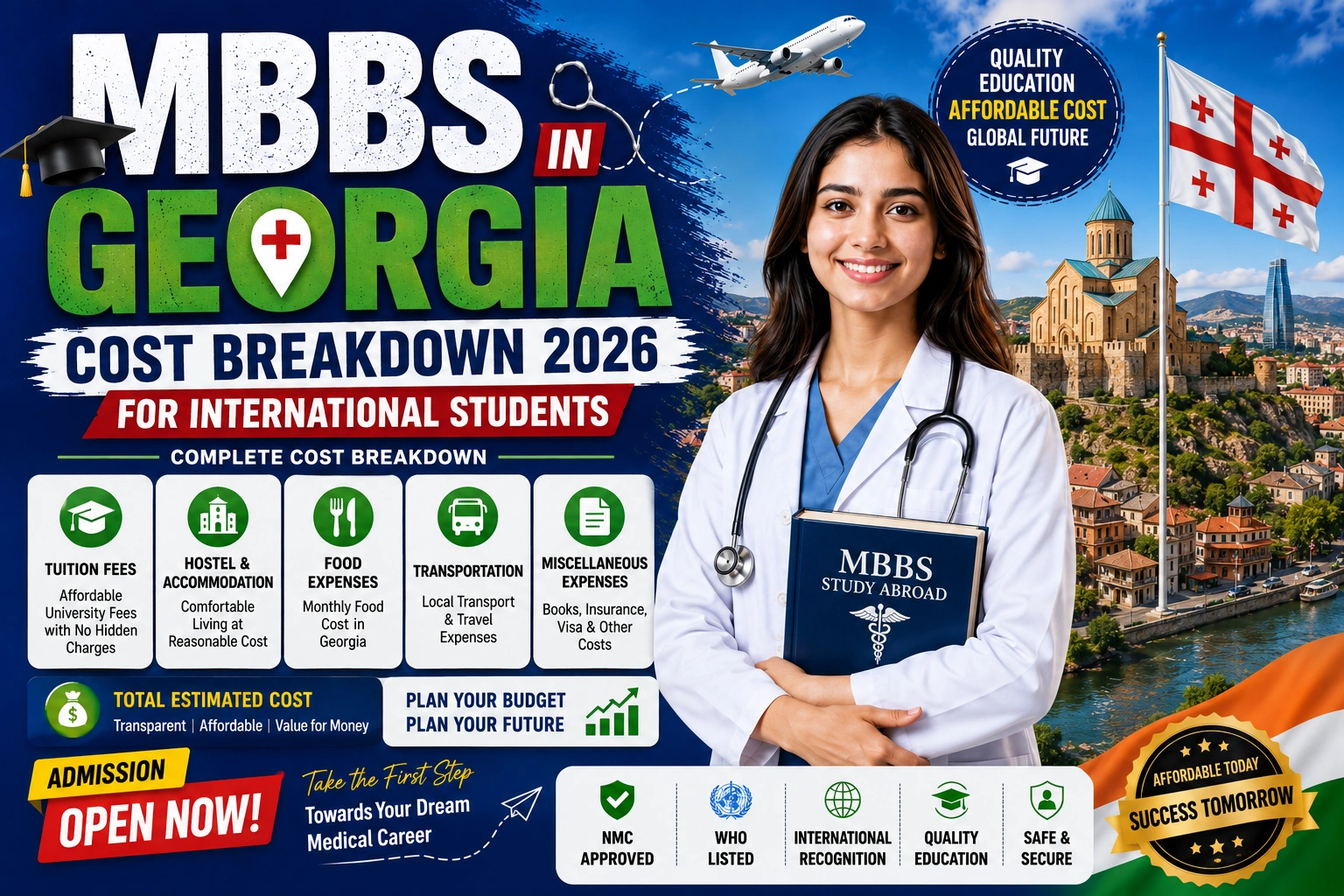 MBBS in Georgia Cost Breakdown 2026 for International Students