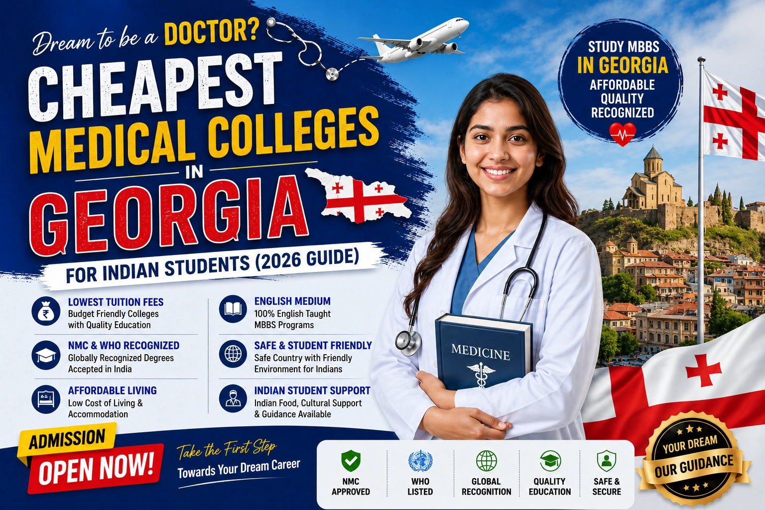Cheapest Medical Colleges in Georgia Country for Indian Students (2026 Guide)