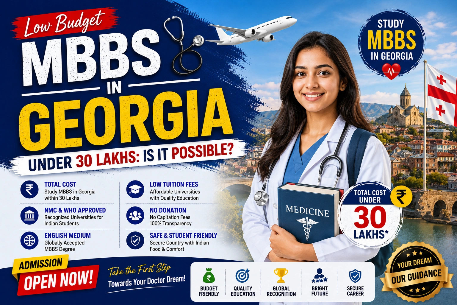 Low Budget MBBS in Georgia Under 30 Lakhs: Is It Possible