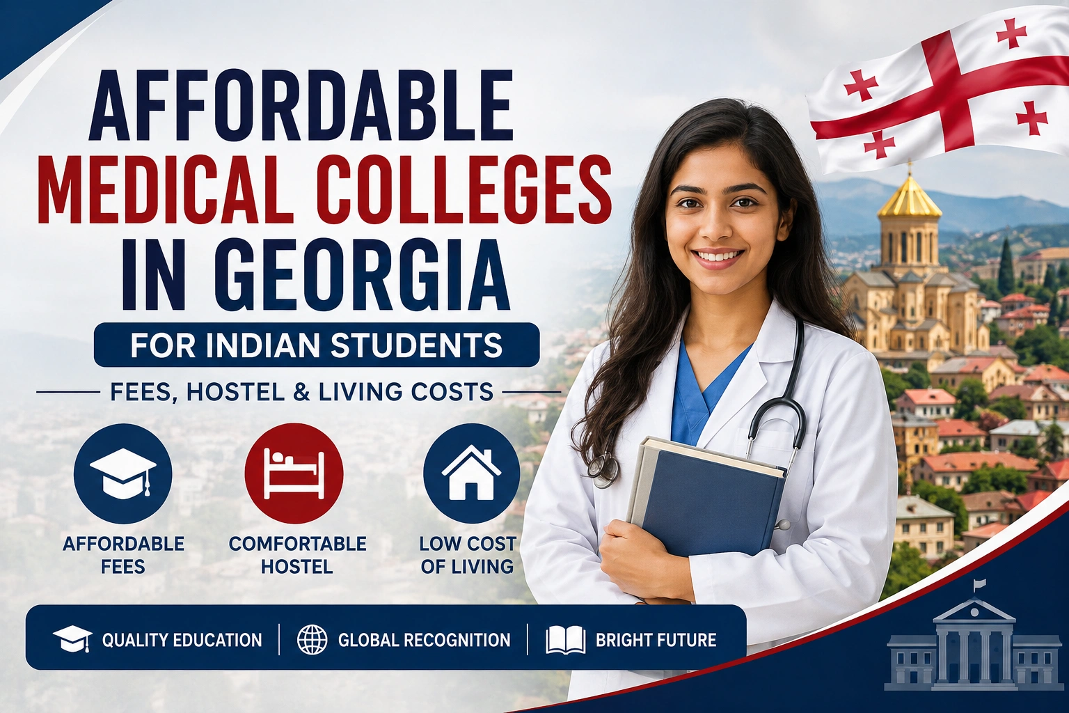 Affordable Medical Colleges in Georgia for Indian Students: Fees, Hostel & Living Costs