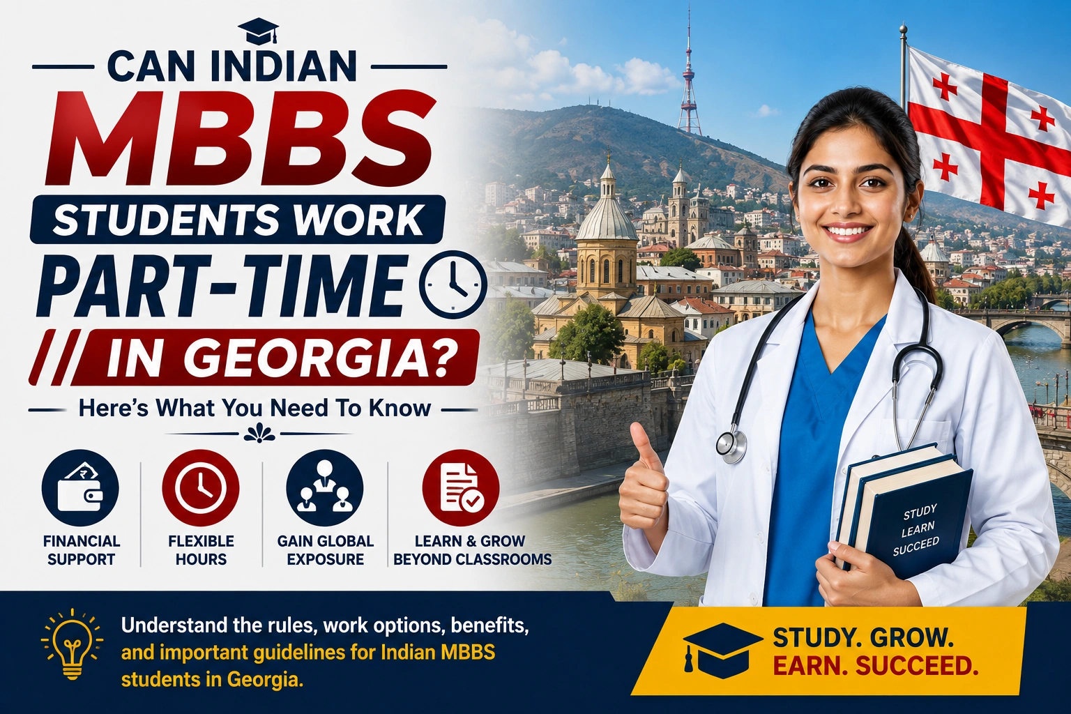 Can Indian MBBS Students Work Part-Time in Georgia-Heres What You Need To Know