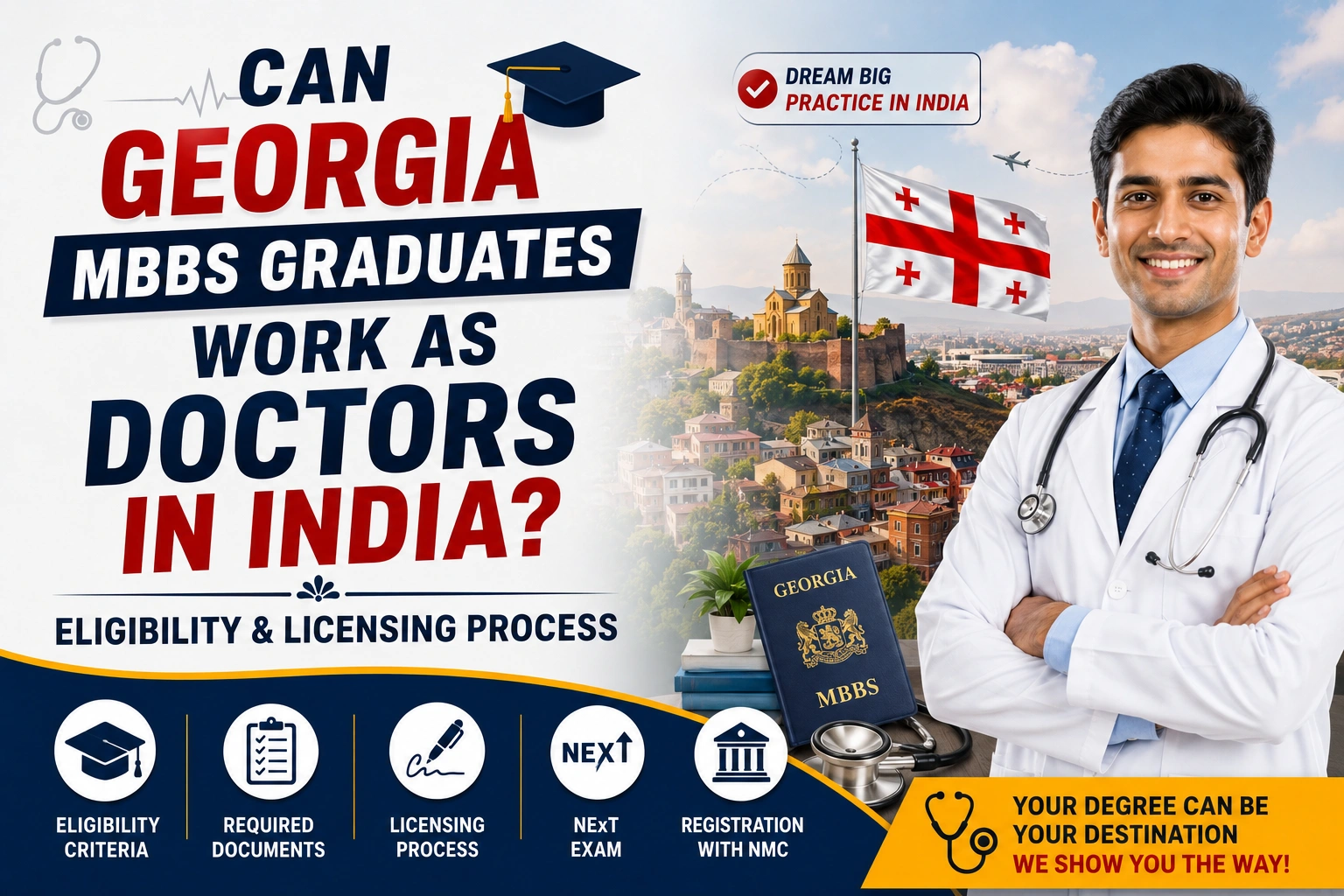 Can Georgia MBBS Graduates Work as Doctors in India? Eligibility & Licensing Process