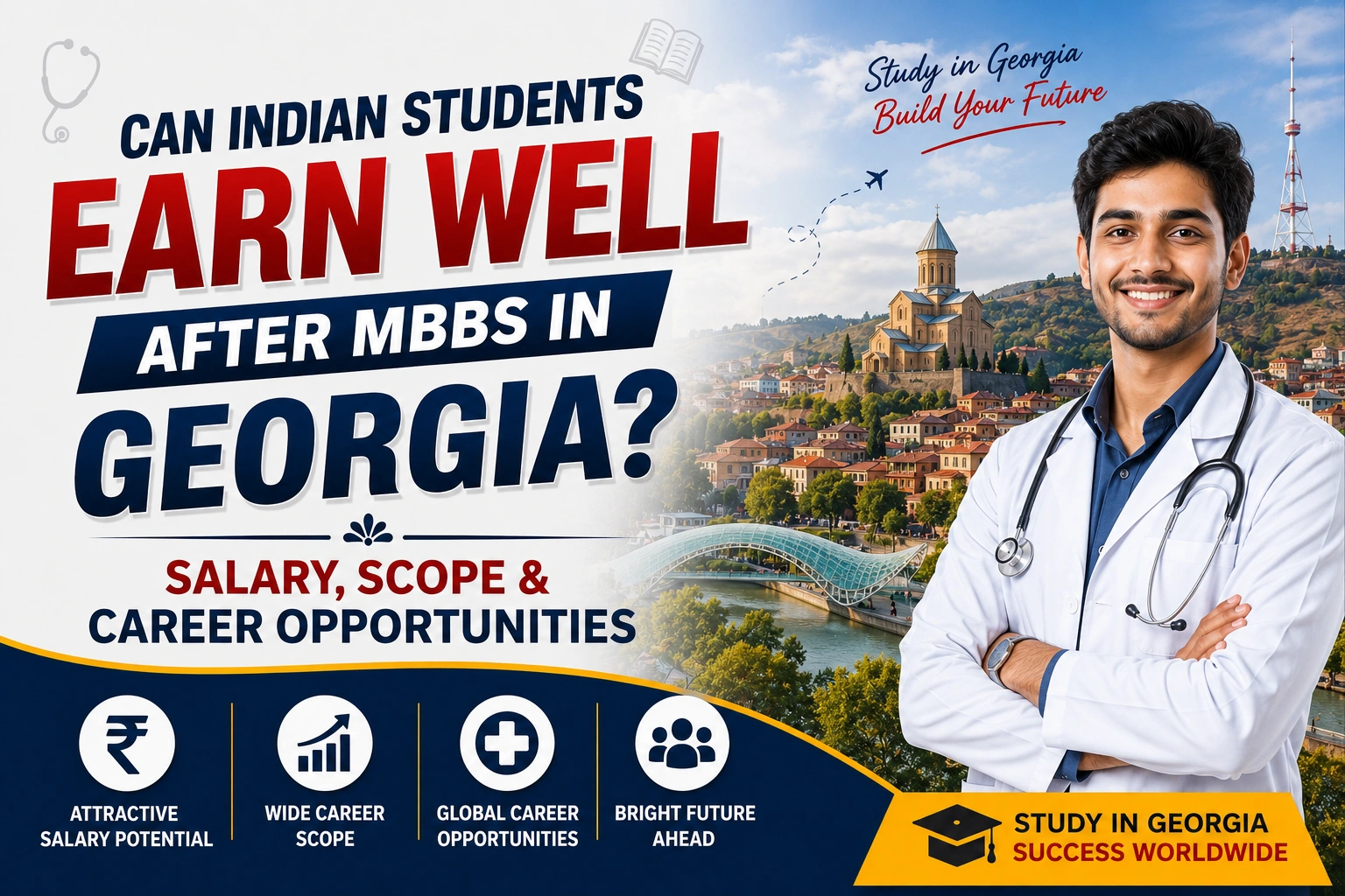 Can Indian Students Earn Well After MBBS in Georgia? Salary, Scope & Career Opportunities