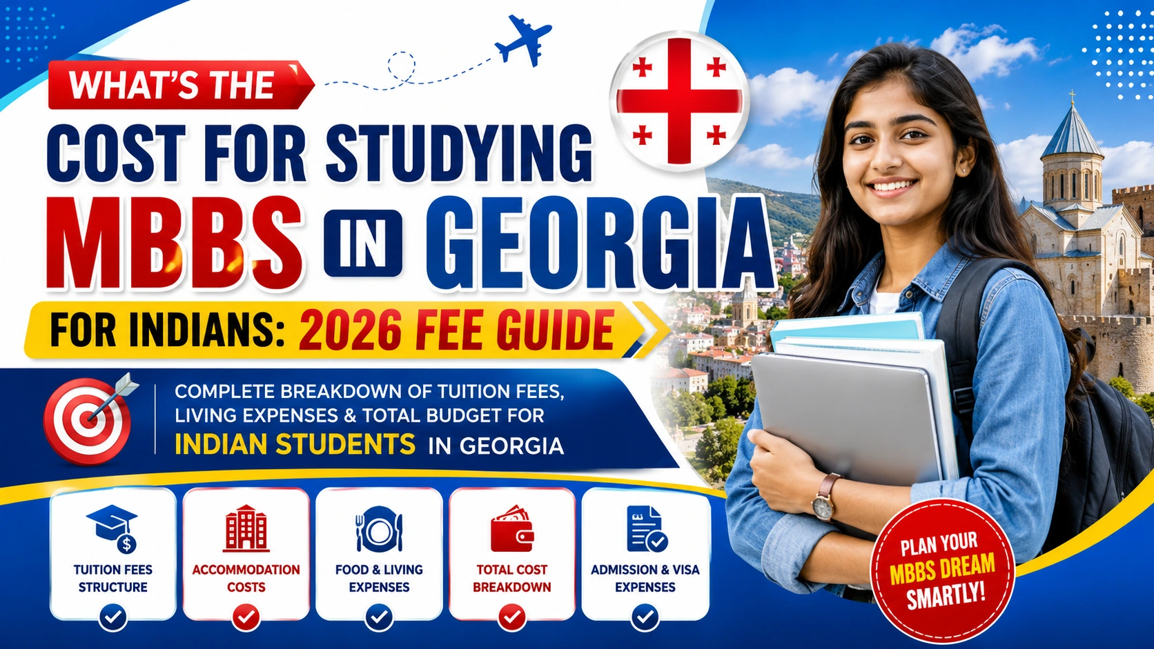 Whats the Cost for Studying MBBS in Georgia for Indians-2026 Fee Guide