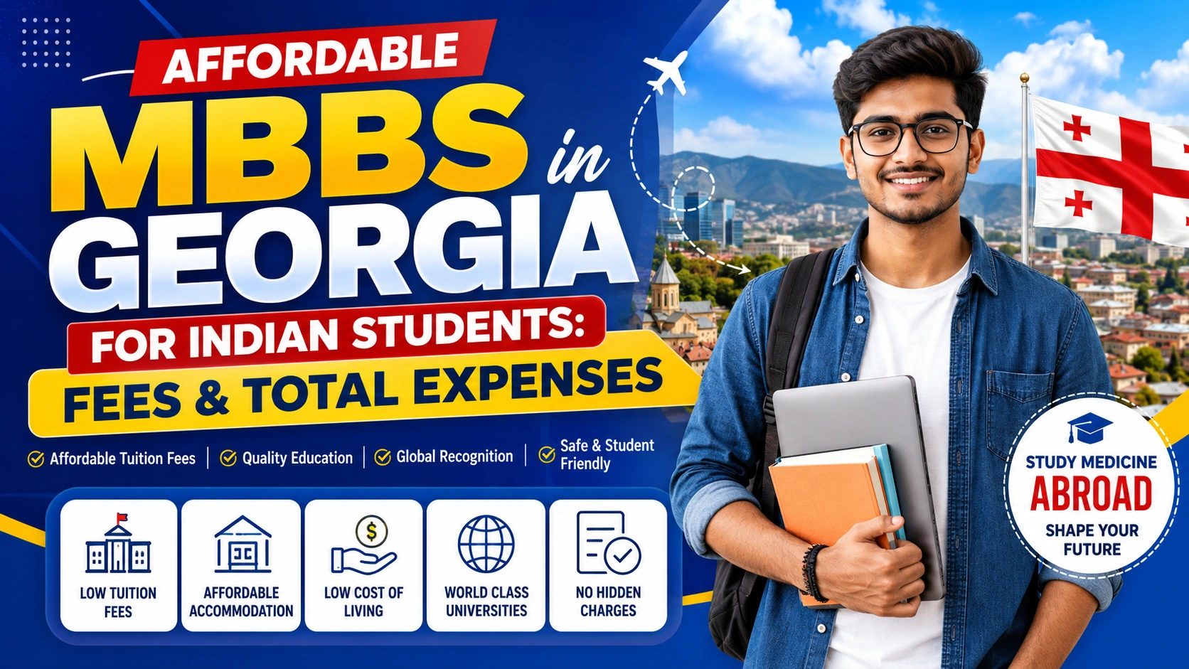 Affordable MBBS in Georgia for Indian Students: Fees & Total Expenses