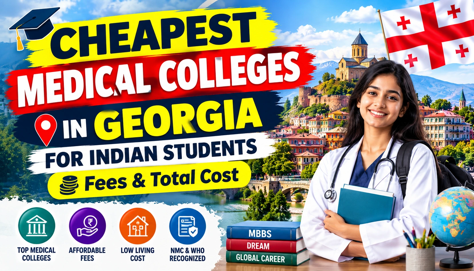 Cheapest Medical Colleges in Georgia for Indian Students: Fees & Total Cost