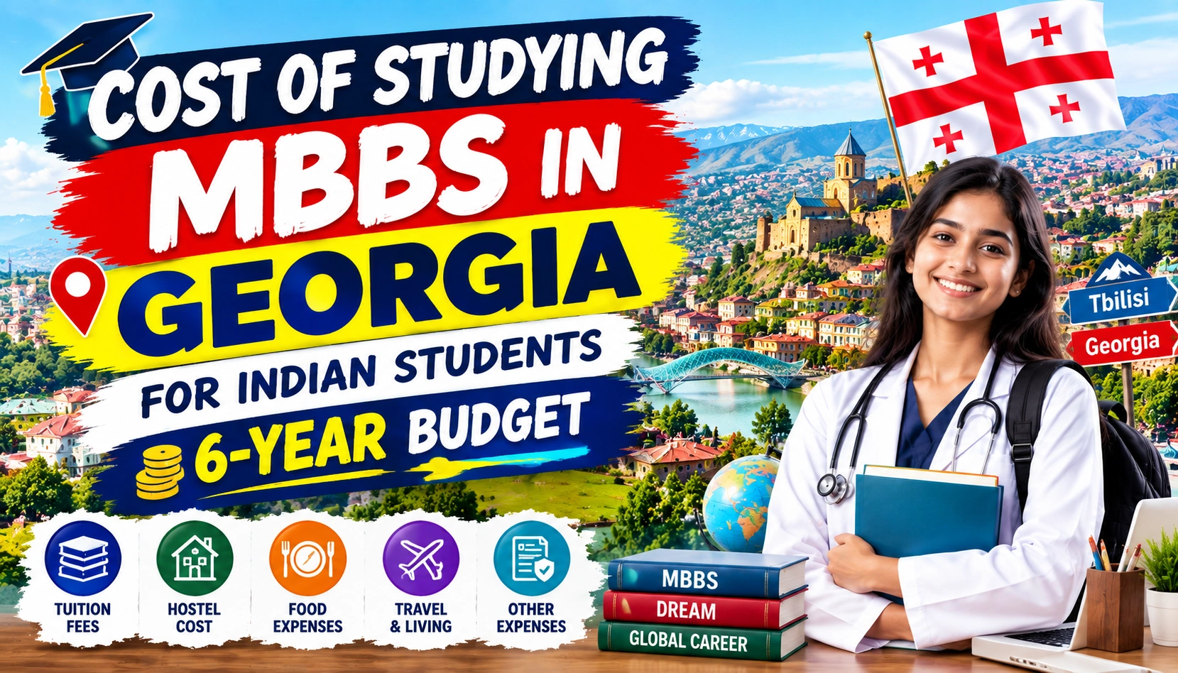 Cost of Studying MBBS in Georgia for Indian Students: 6-Year Budget