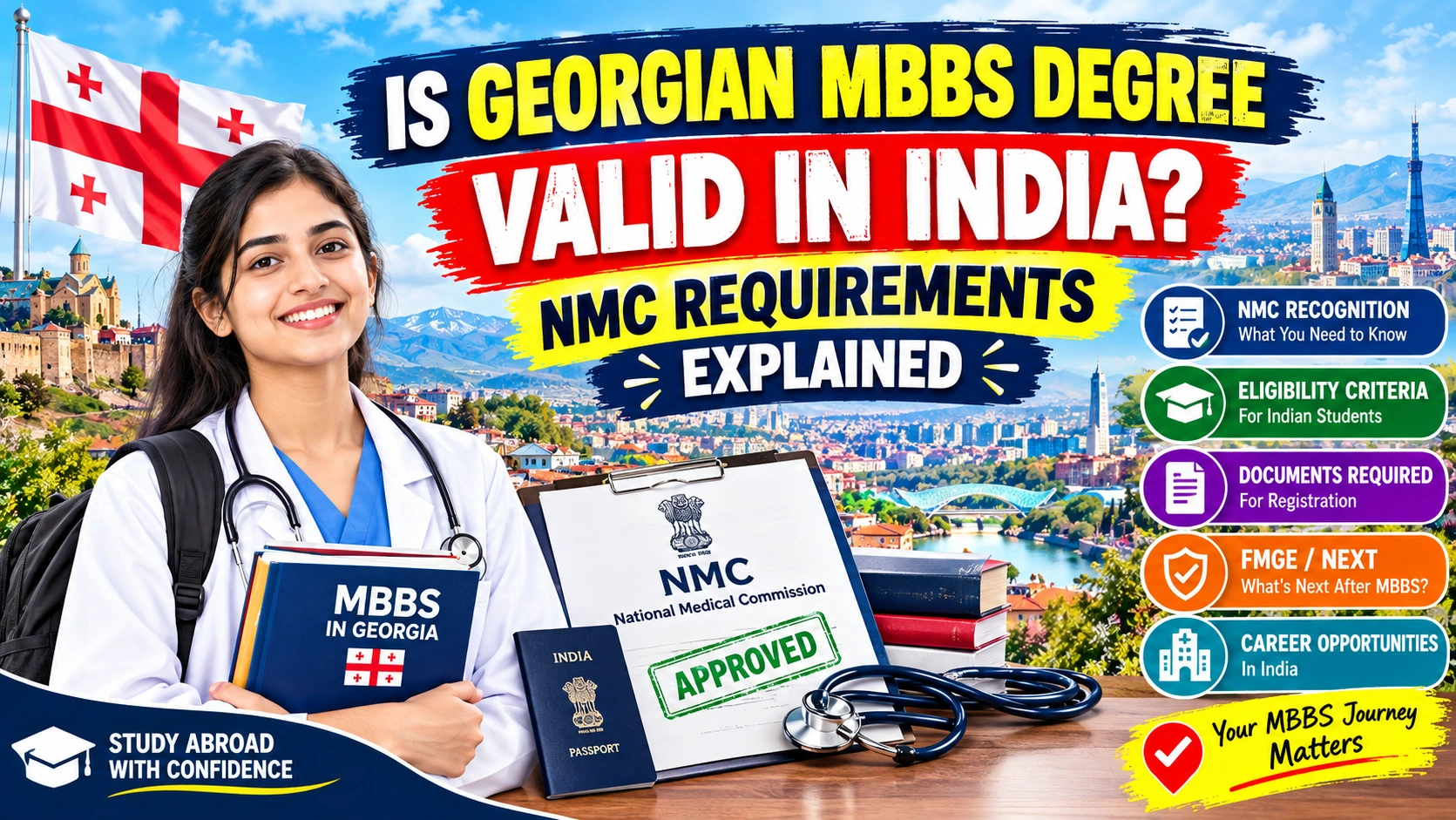 Is Georgian MBBS Degree Valid in India? NMC Requirements Explained