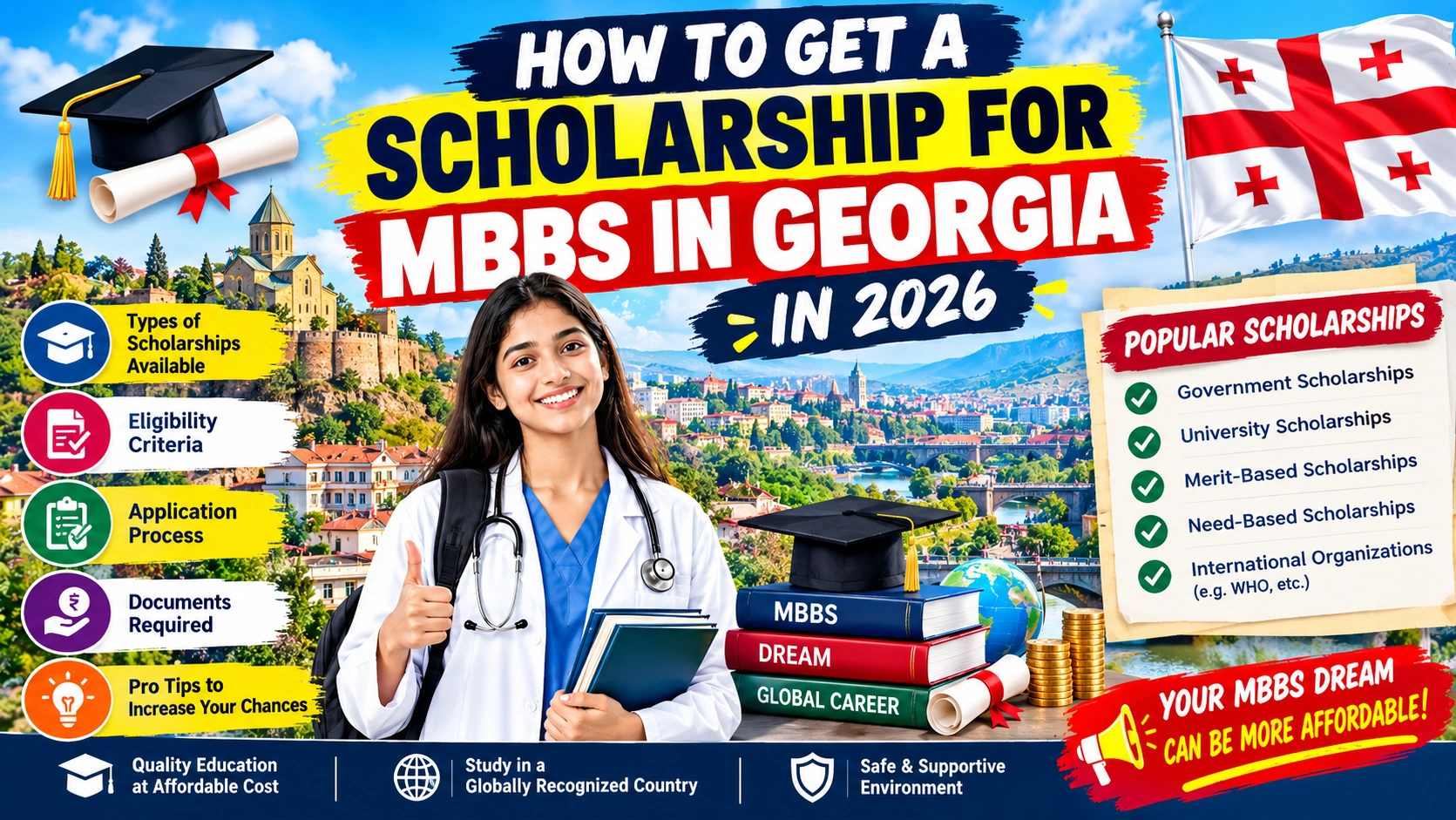 How to Get a Scholarship for MBBS in Georgia in 2026?