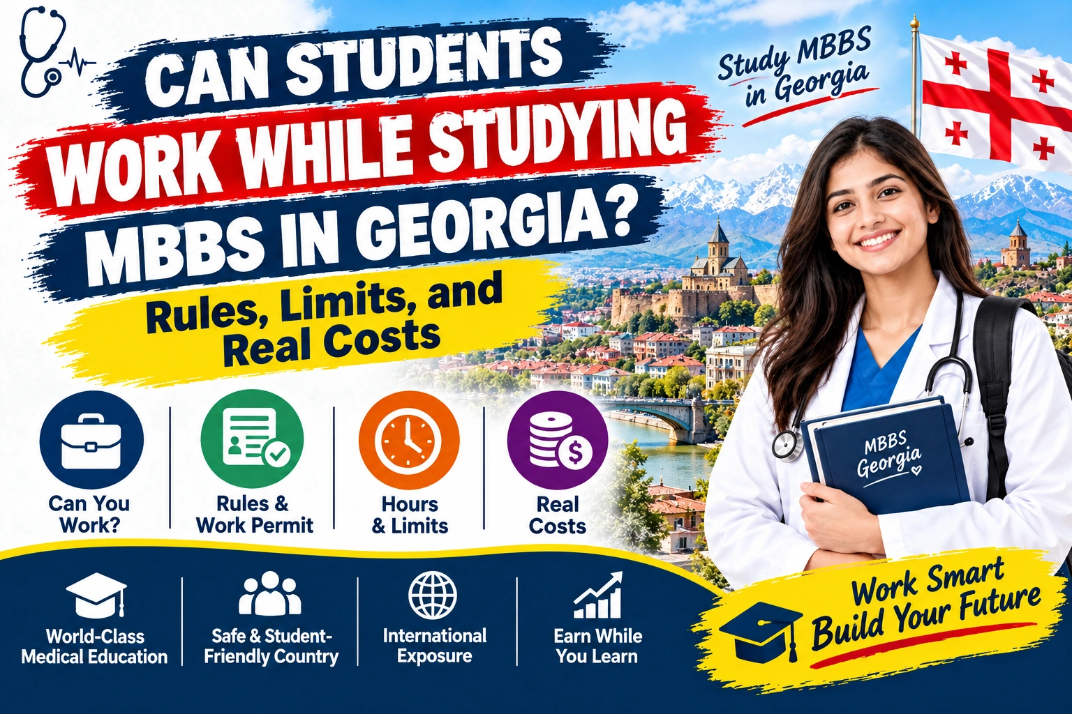 Can Students Work While Studying MBBS in Georgia? Rules, Limits, and Real Costs